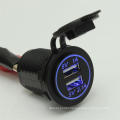 Universal Water Resistant DC 12V Dual USB Charger Car Cigarette Lighter Socket